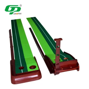 GP GPPM 50 Wood Indoor Outdoor Golf Putter Trainer Practice Set Putting Green Training Mat 30x250cm Durable Custom