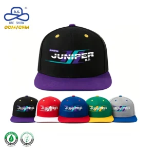 GRS Eco Friendly Headwear Factory Blank Custom Embroidery or Print Logo Baseball Cap with Adjustable Closure for Outdoor Sports