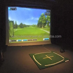 GSM Heavy Duty Nylon Golf Teaching Mat Realistic Turf Feel Anti-Slip Base for Beginners & Pros Swing Path Training