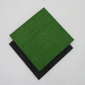GYM Sports Golf Artificial Turf Rubber Cushioning Pads Durable PE Grass Rubber Based Underlay Protective Flooring