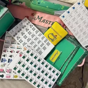 Genuine Golf Masters Competition Luxury American Version Acrylic Mahjong Set Water Resistant Tiles Elegant Collection