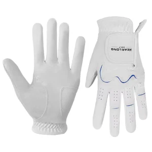 Genuine Leather Breathable High Quality Left Hand Custom Logo Golf Gloves Adjustable Wrist Strap for Men Women Quick Drying Full