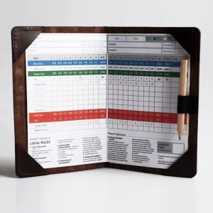 Genuine Leather Golf Scorecard Holder