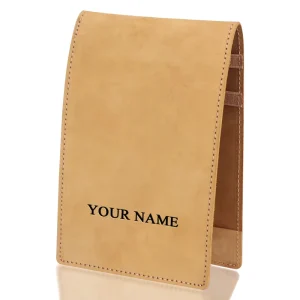 Genuine Leather Golf Scorecard Holders Outdoor Custom Logo Leather Golf Scorecard Holder Yardage Book