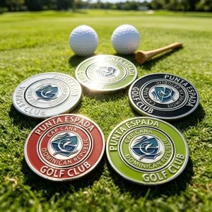 Glossy Enamel Golf Marker Poker Chip Pearl Lustre Finish Metal Premium Golf Poker Chip Set
