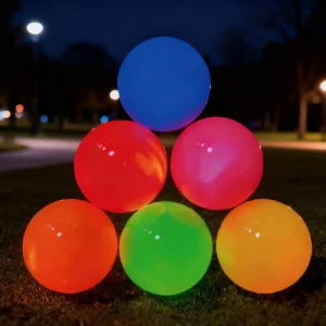 Glow Dark Surlyn Park Golf Balls Night Practice Training Visible Luminescent Two piece High Speed Long Distance