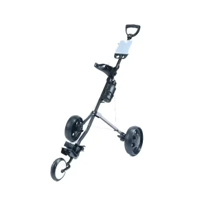 Golf 3 Wheel Folding Iron Light Weight Push Cart Golf Trolley
