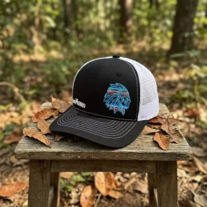 Golf 6 Panel Mesh Camo Trucker Hat with 3D Embroidery Custom Logo for Fishing Unisex Adult