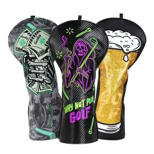 Golf Accessories Dollar Driver Golf Club Headcovers Embroidery Craft Golf Head Cover