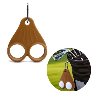 Golf Accessories Easy Attachment Silicone Ball Holder Pouch Golf Ball Case Portable Golf Balls Carry Holder for Golfer Men Women