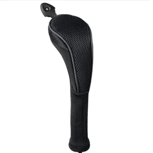 Golf Accessories Embroidery PU Leather Golf Club Cover Driver Headcover Portable Wood Head Cover