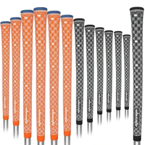 Golf Accessories Factory in Stock Non slip High Quality Rubber Golf Grips Standard Size Custom OEM Iron and Wood Golf Club Grip