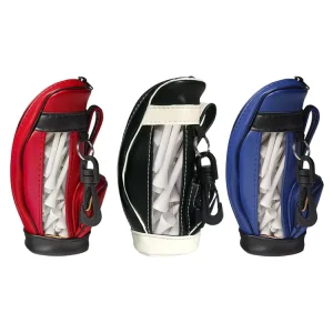Golf Accessories Gift Custom PU Mini Golf Bags with Balls or Tees Lightweight