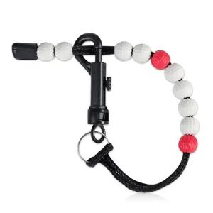 Golf Accessories Nylon Beaded Scorekeeper Factory Red and White Golf Supplies