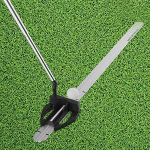 Golf Aids Golf Training Ruler Upgraded Big Knob Anti-Slip for Home Range Golf Practice Plate