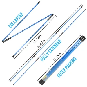 Golf Alignment Sticks Golf Training Aids Stick Portable Golf Swing Trainer Aid and Correction Custom Logo