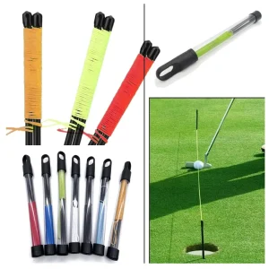 Golf Alignment Stringing Sticks Outdoor Solid Fibreglass Golf Training Aid Golf Putting String Line