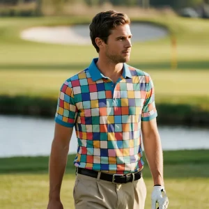 Golf Apparel Manufacturers Original Polyester Cotton Oversized Pique Anti Wrinkle Formal Men’s Printed Golf Polos