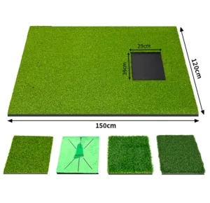 Golf Artificial Turf Mat Golf Hitting Mat with Replaceable Golf Practice Mat Insert Multi Turf