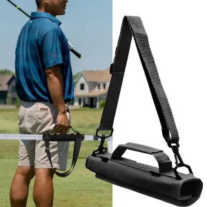 Golf Bag Boys Polyester Zipper Portable Single Shoulder Strap Light Mini 20.5×30.5CM Interior Compartment Grip Type Exercise Bag