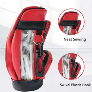 Golf Bag with Ball and Tee Pouch and Carrying Stand