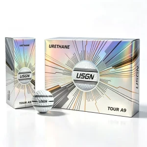 Golf Ball 3 Layer Polyurethane Cover 360 Degree Aiming Line Tournament Performance Gift Box Set for Pro Golfers