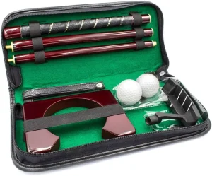 Golf Ball Accessories Chipper Mini Golf Putters and Customizable Golf Balls Rubber Shaft Gift Set