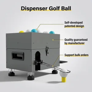 Golf Ball Automated Range Machine Dispenser for Club Construction with Galvanized Steel Durable Frame