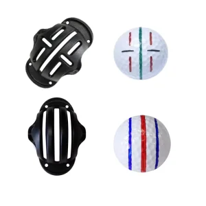 Golf Ball Line Marker Tool Alignment Identification Aid for Putting Training Pro Golf Accessories