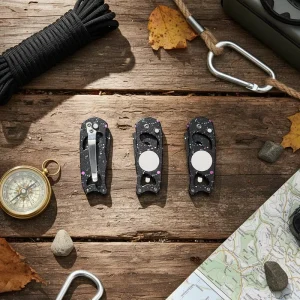 Golf Ball Marker Zinc Alloy Foldable Green Repair Fork with Detachable Accessories Customizable Color