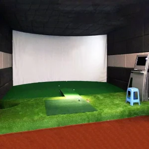 Golf Ball Simulator Impact Display Projection Screen Indoor White Cloth Material 300*200CM