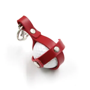 Golf Balls Portable Outdoor Lightweight PU Leather Holder Mini Pocket Carrier Golf Storage Sport Accessories Keyring