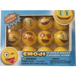 Golf Balls with Smile Faces Gift Set