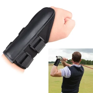 Golf Beginner Swing Trainer Wrist Fixer Golf Swing Alignment Brace Hinge Trainer Alignment Training Strap Golf Training Aids