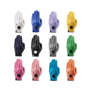 Golf Cabretta Anti slip Leather Golf Glove Customized Logo