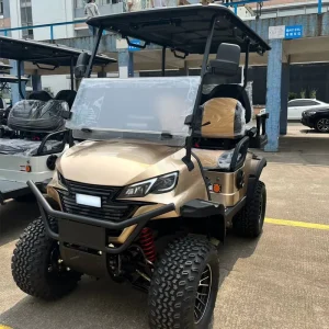 Golf Car Manufacturer Custom Luxury Stylish Design 4 Person Lithium Battery Electric Golf Cart for Hotel Resort and Golf Course