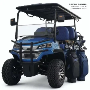 Golf Cart 4000W 60V 6 Seater Electric Golf Cart with 30 50Km h Speed and 70 90km Range for Club Use