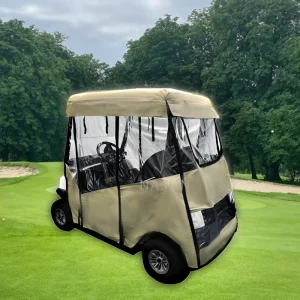 Golf Cart Club Cover in Canvas for 2 Passenger Club Car Precedent Onward Tempo Rain Cover and DS Golf Parts