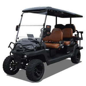 Golf Cart Electric 6 Seater 48V Lithium Battery Pack Speed of 32 Kilometers Per Hour Long Distance Endurance