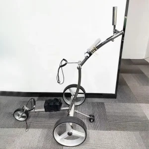 Golf Cart Electric Golf Trolley Remote Control Three wheeled Push Golf Bag Cart Umbrella Rack