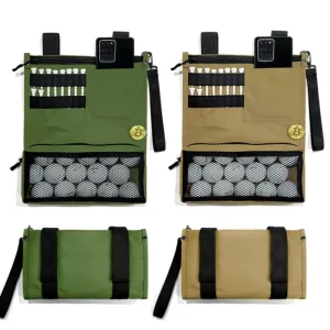 Golf Cart Hanging Bag Lightweight Folding Storage Bag Portable Golf Cart Accessories with Adjustable Strap