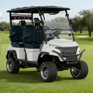 Golf Cart with USB Ports Resort Electric Golf Cart 4 Passenger Luxury Golf Cart Comfortable Seat Golf Cart
