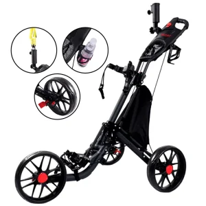 Golf Carts Custom 3 Wheel Golf Push Cart Golf Trolley Cart