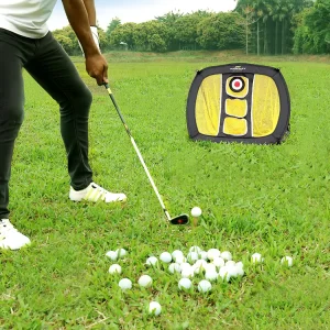 Golf Chipping Net Foldable Golf Practice Net with Target Portable Indoor Outdoor Golf Training Aid for Backyard