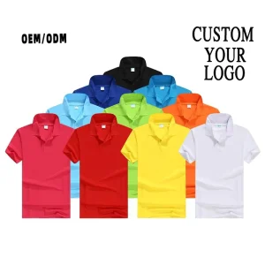 Golf Clothing Embroidered Printed Custom Design Plain White Black Cotton Polyester Fit Blank Men Golf Polo T Shirts