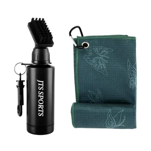 Golf Club Cleaning Set with Microfiber Towel Cleaning Brush OEM Golf Accessories Set
