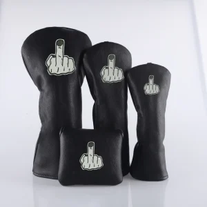 Golf Club Driver Fairway Hybrid Head Covers Custom Embroidery Logo Waterproof Feature