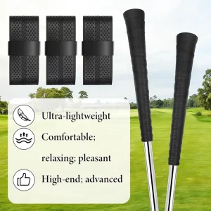 Golf Club Grip Tape Quick Replacement Sweatproof Perforated Tacky PU Golf Grip Wrap Tape for Club