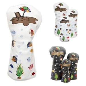 Golf Club Head Cover Specialized Cap for Small Medium and Large Wooden Clubs Golf Club Accessory