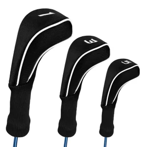 Golf Club Head Cover for Driver Fairway 3 Pcs Woods Headcovers Golf Accessories